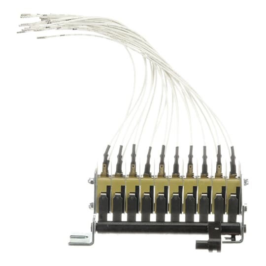 Contatti ausiliari 10 poli aperto/chiuso E1/6 per automazione e controllo elettrico
