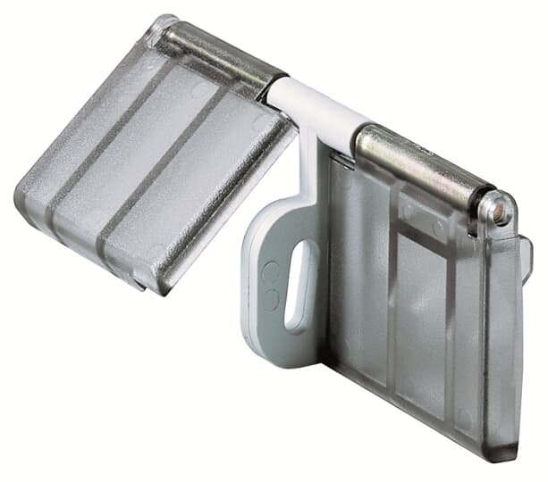 Blocco plastica trasparente apertura lucchetto 4 mm impianti elettrici