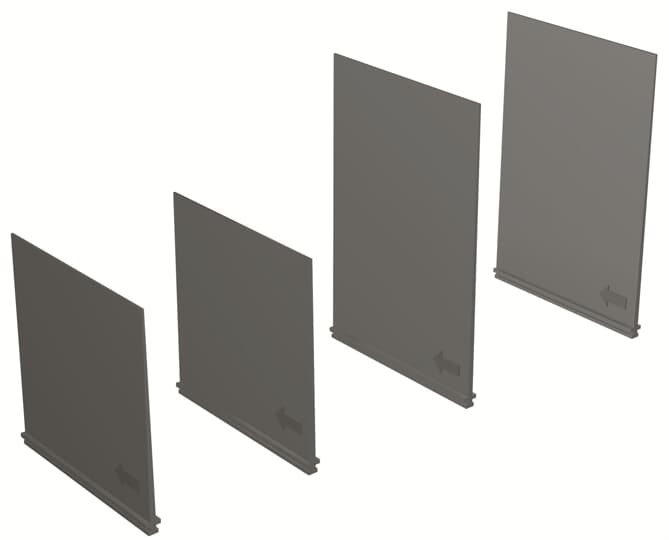 Kit diaframmi isolanti separazione fasi 3 poli per installazione elettrica