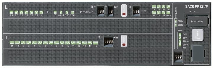 Modulo protezione sovracorrente PR121/P-LI E1-E6 per impianti industriali