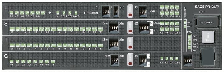 Modulo protezione monitoraggio PR121/P-LSIG E1-E6 per interruttori Emax