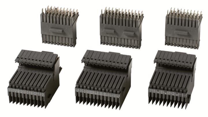 Contatto striscia adattatore laterale sinistro T7-T7M per quadri elettrici
