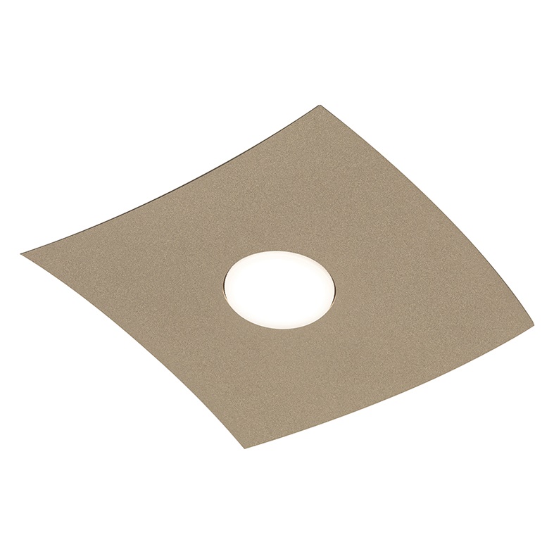 Plafoniera singolo elemento sabbia GX53 metallo verniciato interno casa moderna