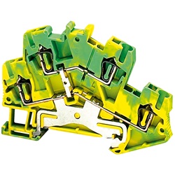 Morsetto molla 2 piani, terra, 2,5mm²