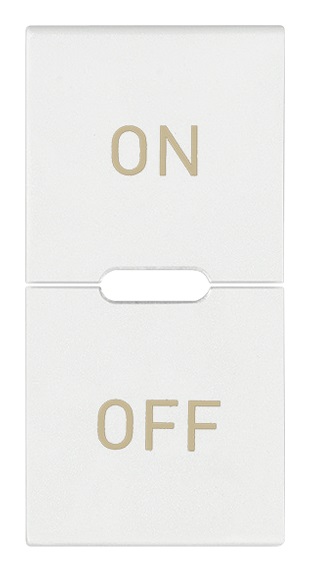 TASTO 1M SIMBOLI ON E OFF BIANCO