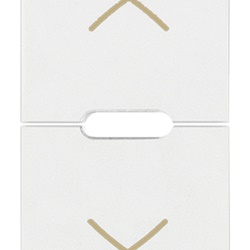 TASTO 1M SIMBOLO FRECCE BIANCO