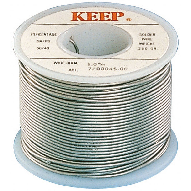 Confezione stagno 60/40 100 g diametro 1,5 mm per saldature elettriche di precisione