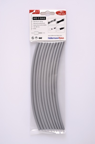 Termorestringente 3:1 poliolefina flessibile isolamento protezione cavi cablaggi sacchetto 10 spezzoni 200 mm