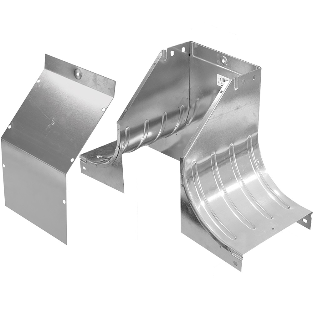 Derivazione elettrica S5 saldata con copertura 300x80 mm acciaio zincato uso industriale e civile
