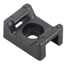 Base a sella nera nylon 23mm supporto cavi elettrici montaggio professionale 500 pezzi