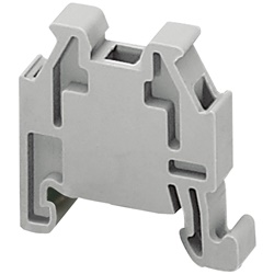 Blocco terminale per guida DIN 15 mm ad incastro