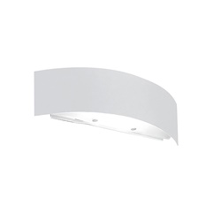 Lampada da parete biemissione LED 2700K R7s78 bianco nichel opaco per interni