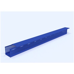 Canalina cablata 60x80 mm blu pareti forate protezione cavi elettrici industriale civile