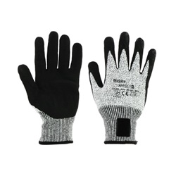 Guanti antitaglio livello 5 taglia 10 con sistema PERPLU e grip per installazione elettrica