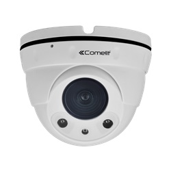 Telecamera IP minidome a colori 4MP, ottica motorizzata varifocale 2.8-12mm autofocus, IR IR-III LED, contenitore waterproof IP66, compatibile ONVIF