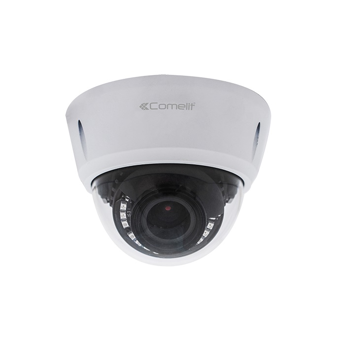 Serie Advance - Telecamera IP fish-eye 6MP, ottica fissa 1.07mm 360°, LED IR 30m, microfono, slot SD, alluminio IP67, 12V e PoE, ONVIF