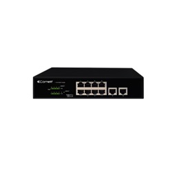 SWITCH POE, 8 PORT +2GE UPLINK Gbit