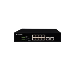 Switch PoE 8 porte 2 uplink Gigabit rete compatibile Sistema ViP ECN 002
