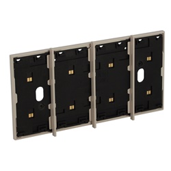 Frame elettrificato 4 moduli sabbia per comandi digitali installazione elettrica moderna