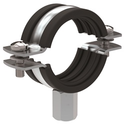 Collare acciaio gomma 5 diametro 135-143 mm fissaggio cavi industriale commerciale