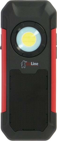 Lampada LED portatile 500 lumen 6000K IP54 ricaricabile con altoparlante Bluetooth per cantieri