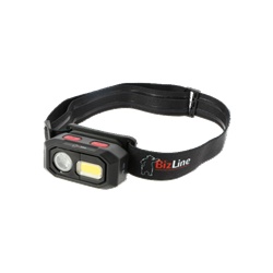 Lampada frontale LED ricaricabile con sensore a movimento supporto magnetico per ispezioni e sicurezza