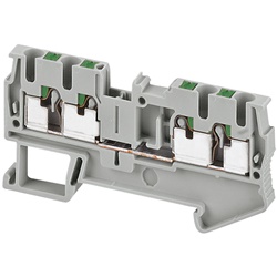 Morsetto Push-in, 4pt, 2,5mm², grigio