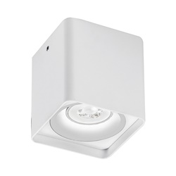 Downlight plafone quadrato bianco GU10 IP54 per esterni plafoniera LED resistente UV