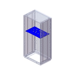 Staffe supporto ripiani profondità 460 mm accessori serie GRAFI per armadi elettrici