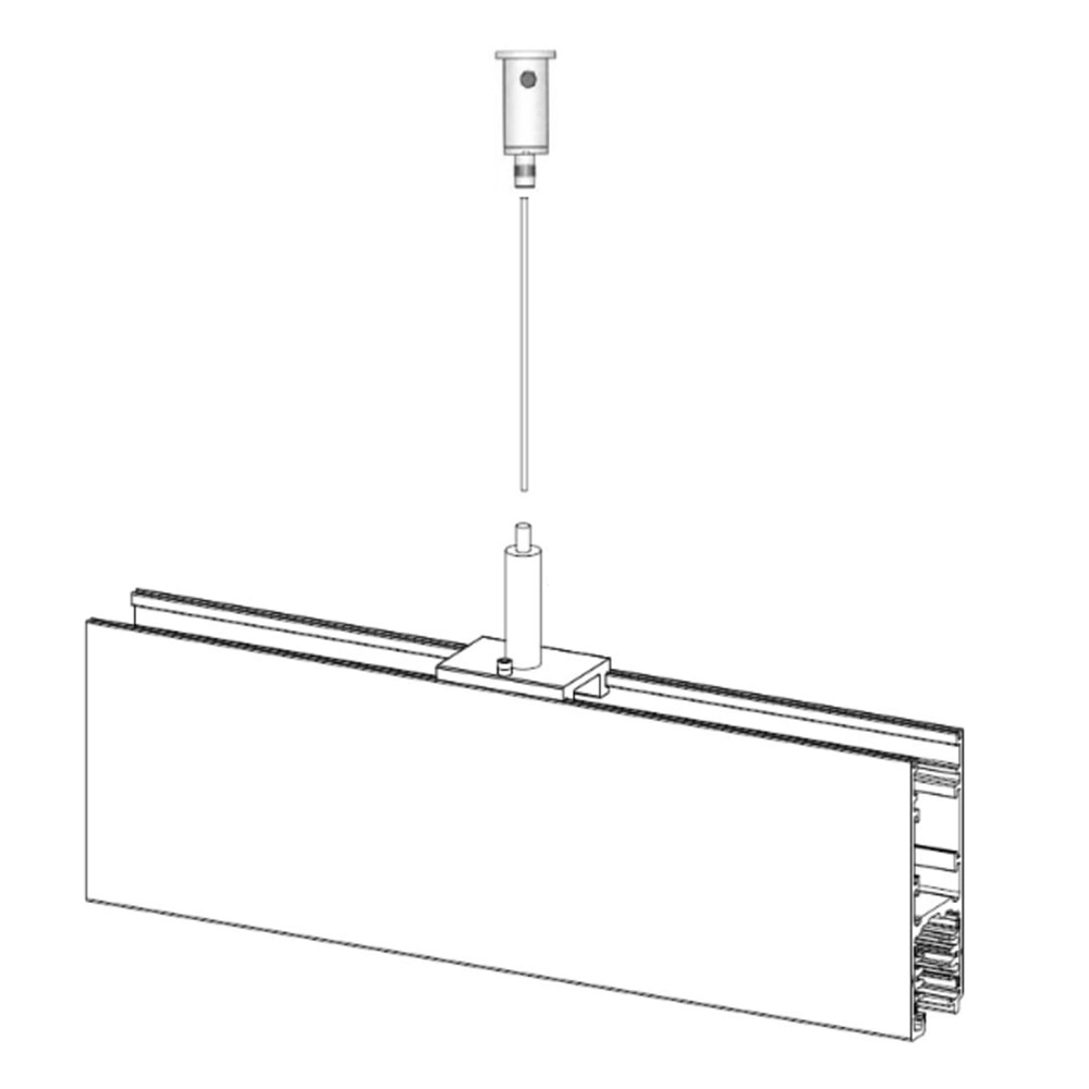 KIT SOSP. CAVO ACCIAIO2M+REGOLATORE