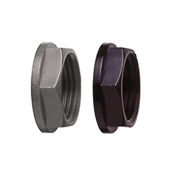 Ghiera nylon PA6 nera filettatura M16 per fissaggio cavi impianti elettrici