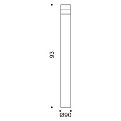 KHA SLIM LED 93/INOX 10W 5K-04-ETRC