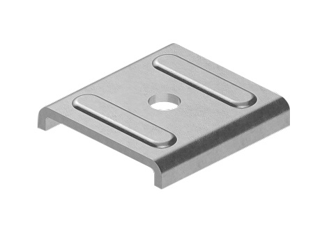 Piastrina elettrozincata foro 10,5 mm acciaio resistente corrosione impianti elettrici