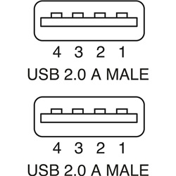 Cavo USB 2.0 spina A-A 5 metri trasmissione dati affidabile uso domestico e lavorativo