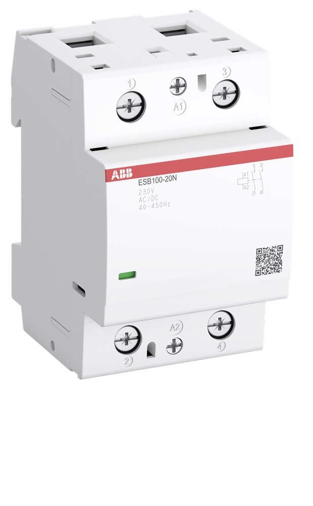 Contattore installazione ESB100-20N-06 100A 2NO 230V AC/DC per uso domestico e industriale