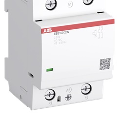 Contattore installazione ESB100-20N-06 100A 2NO 230V AC/DC per uso domestico e industriale