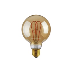 Lampadina LED E27 8W 2200K 360° finitura oro per ambienti interni decorativi