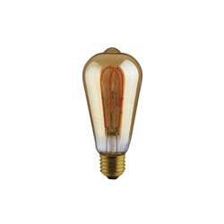 Lampadina LED dimmerabile E27 8W luce calda 2200K vetro oro design elegante uso interno ed esterno