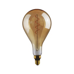 Lampadina LED dimmerabile E27 5W vetro oro 360° illuminazione interna vintage