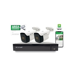Serie Smart - Kit IP, NVR IPNVR004S05PA + 2 telecamere IPBCAMS02FA + cartello 43500B