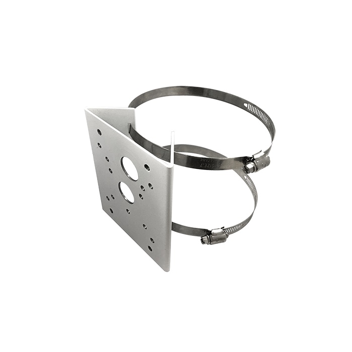 Supporto montaggio a palo bianco per telecamere minidome, compatibile serie Advance e Smart + box JB-100SMDA