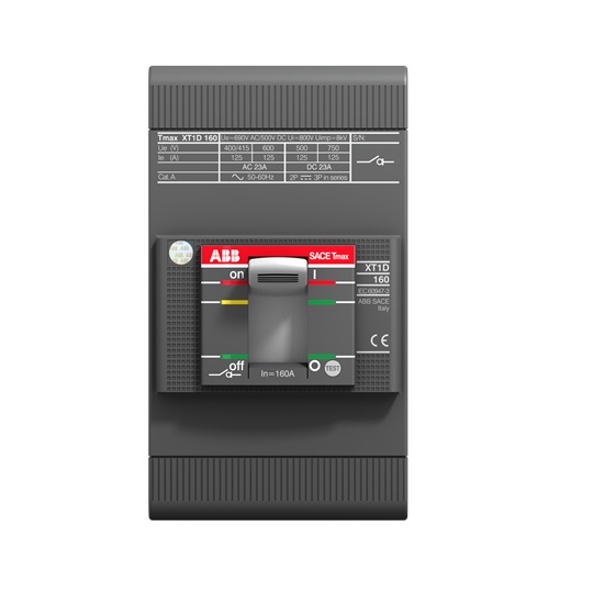 Interruttore magnetotermico trifase 125A UL/CSA per distribuzione elettrica