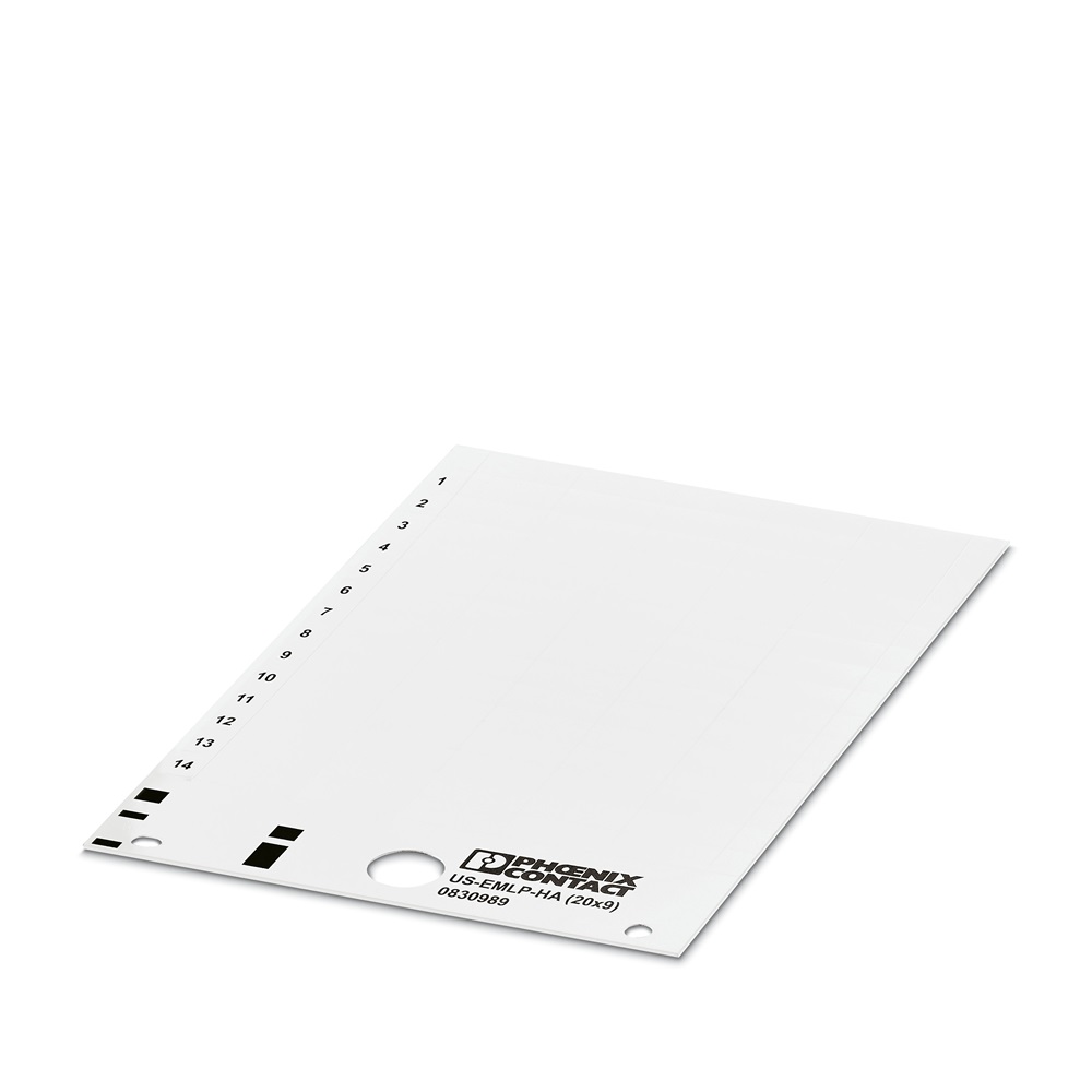 Targhetta identificativa 20x9mm per morsettiere