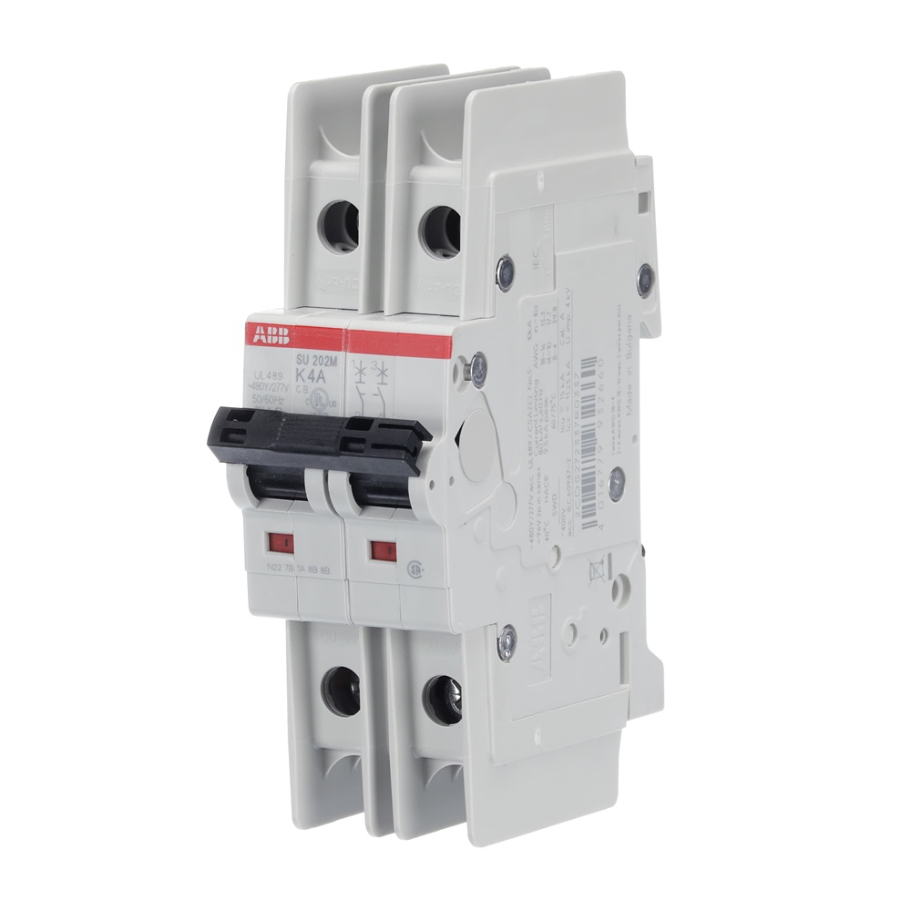 Interruttore Automatico Miniatura SU200M 2P 4A K-Char 400V AC 11,2kA UL489