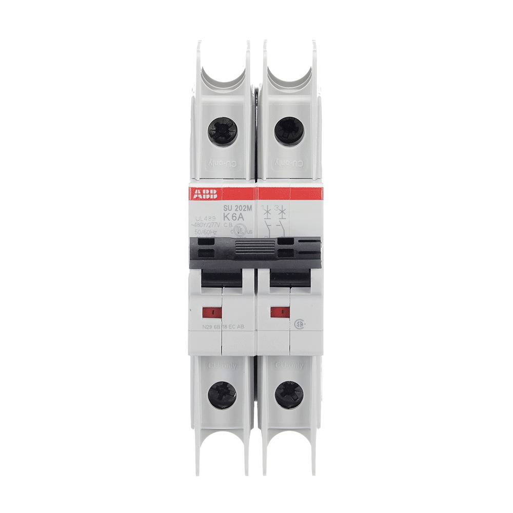 Interruttore Automatico Miniatura SU202M 2P 6A K 400V 11.2kA Uso Industriale