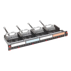 Patch panel BTNET 24 porte RJ45 Cat5E UTP montaggio rack 19 Quick Connect nero