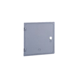 Sportello nicchia 550x550 mm vetroresina grigio RAL 7040 senza serratura IP43 IK10