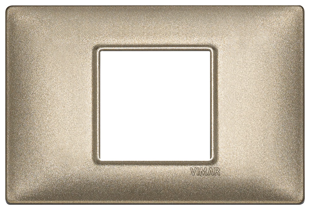 Placca 2M centrali bronzo metallizzato