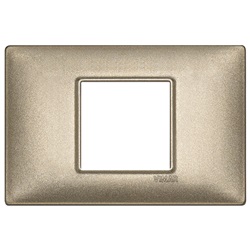 PLACCA 2M CENTRALI BRONZO METALLIZZ