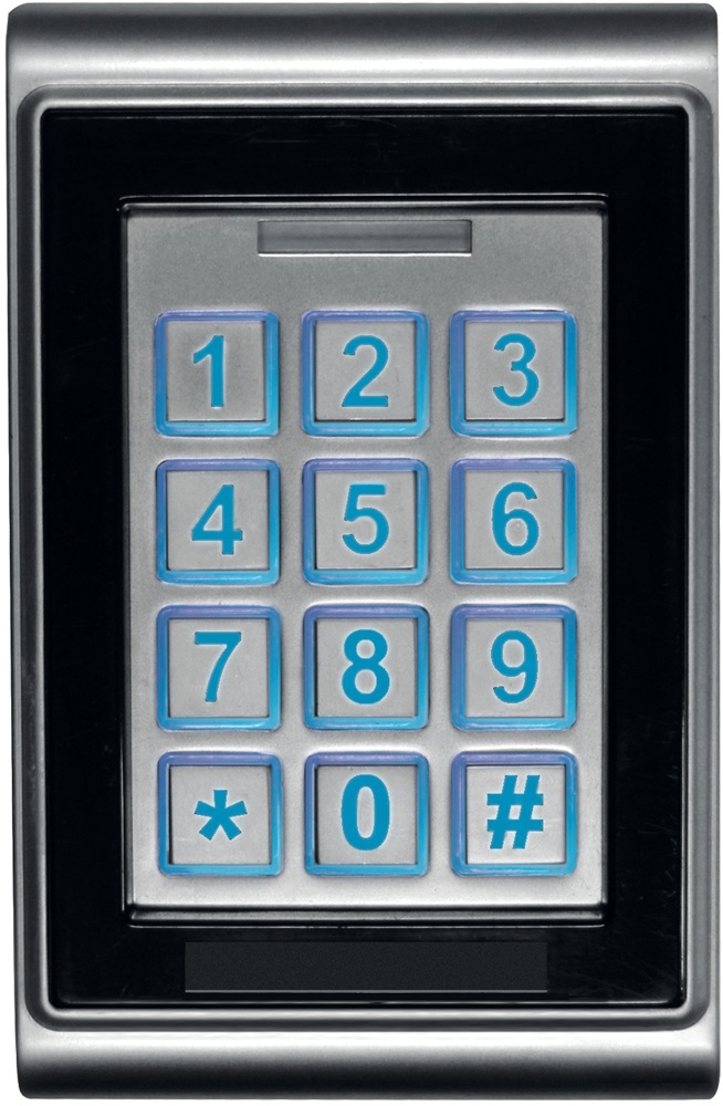 Tastiera controllo accessi ACMR VR metallica 2 zone stand-alone IP65 per porte sicurezza